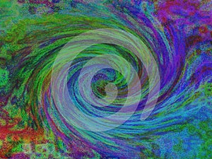 Vistoso retorcido espiral abstracto arte 
