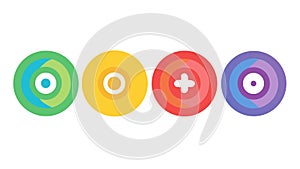 Colorful UI Buttons Set, User Interface Design Elements Kit, vector design Generative AI