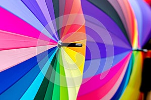 Colorful umbrella background blur colorful background purple yellow blue green color Primary colors Color Theory photo