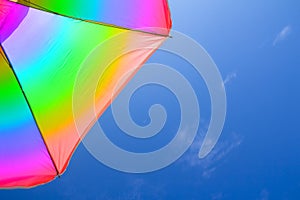 Colorful umbrella and sky