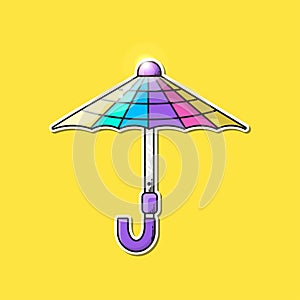 colorful umbrella vector illustrations suitable for your project photo