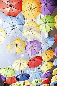 Colorful umbrellas