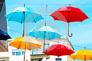 Colorful umbrellas