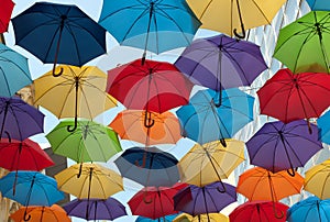 Colorful umbrellas