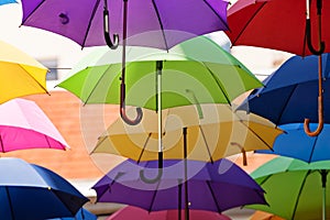 Colorful umbrellas