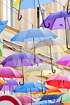 Colorful umbrellas