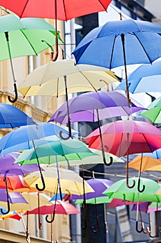 Colorful umbrellas