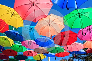 Colorful umbrellas