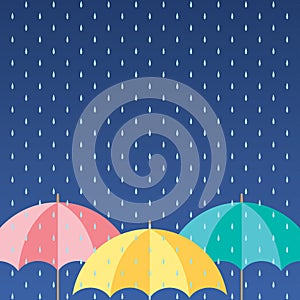Colorful Umbrellas Background
