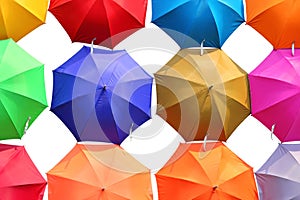 Colorful umbrellas