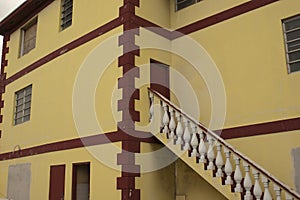 Colorful urban houses of nassau