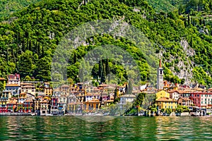 Colorful Varenna village on Lake Como riviera in the Province of Lecco, Lombardy region, Milan, Italy