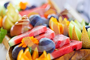 Colorful and varios heap of fruits photo