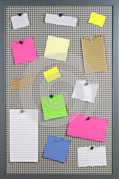 Colorful various note papers