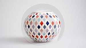 Colorful Vase With Diamond Detail - Wilhelmina Weber Furlong Inspired