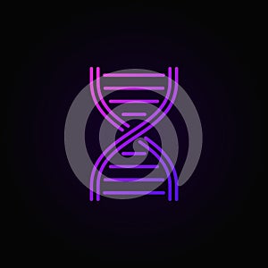 Colorful vector DNA structure icon or logo