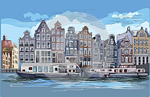 Colorful vector hand drawing Holland 7