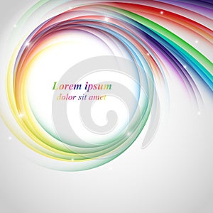 Colorful vector rainbow backdrop