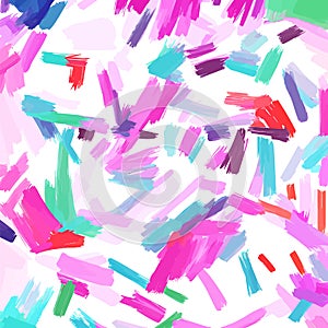 Colorful vector watercolor brush strokes