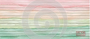 Colorful vector wood header in watercolor style on rainbow background. Background, horizontal banner.