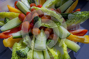 Colorful vegetable dish