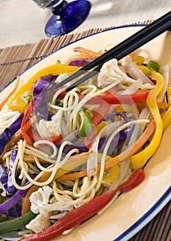 Colorful vegetables dish