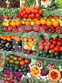 Vistoso verduras a 