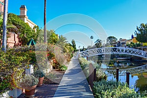 Colorful Venice Canals in Los Angeles, CA