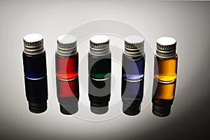 Colorful vials