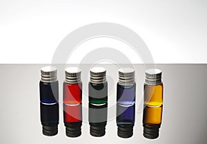 Colorful vials