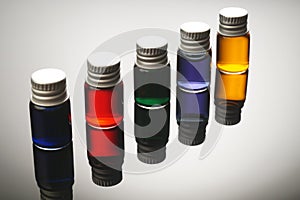 Colorful vials