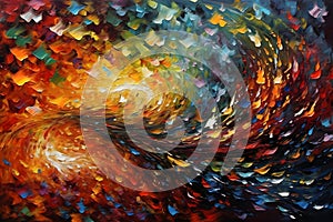 Colorful, vibrant abstraction background that is a true explosion of creativity.