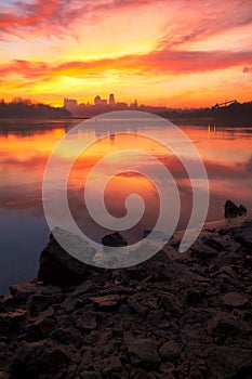 A colorful view of Kansas City, Missouri photo