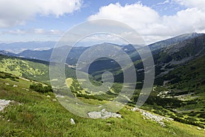 Colorful View on the summer Slovakia Mountains Low Tatras