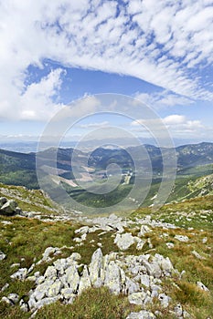 Colorful View on the summer Slovakia Mountains Low Tatras