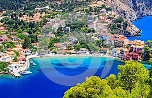 Colorful village of Assos, Kefalonia