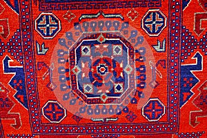 Colorful vintage beautiful Oriental handmade carpets