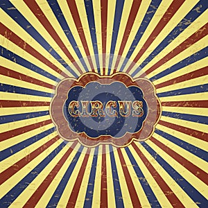 Colorful Vintage Circus Background Illustration