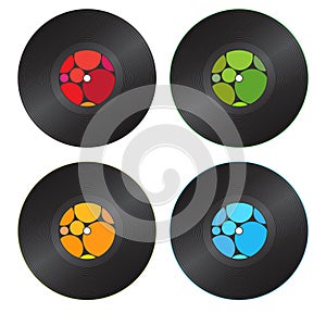 Colorful Vinyl Records