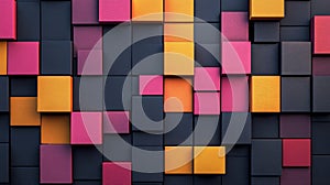 A colorful wall made of blocks