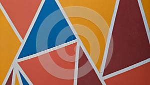 wallpaper with irregular triangular motifs photo