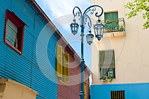 Colorful walls in La Boca, Buenos Aires photo