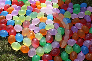 Colorful water balloons