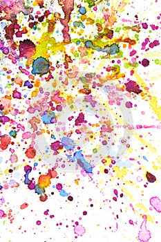 Colorful water color splash background