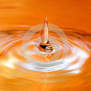 Colorful water drop