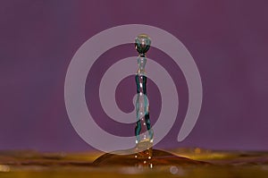 Colorful water droplet abstraction.