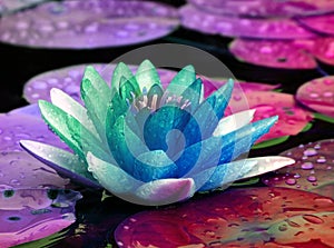 Colorful water lily