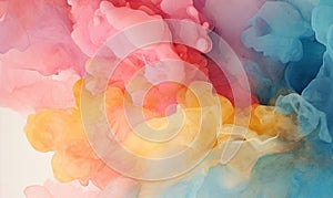 Colorful watercolor background, generate by AI
