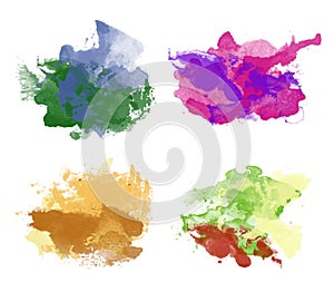 Colorful watercolor backgrounds