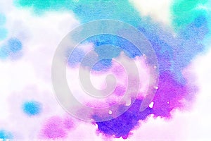 Colorful watercolor hand-painted art illustration : abstract art background